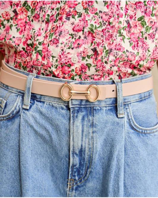 Pasek z klamrą Alizy surowyPolin et moi Akcesoria 0TTF402