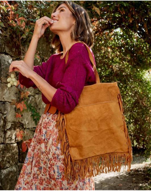 Torba z frędzlami Adolfa skóraPolin et moi Akcesoria 0TTF400