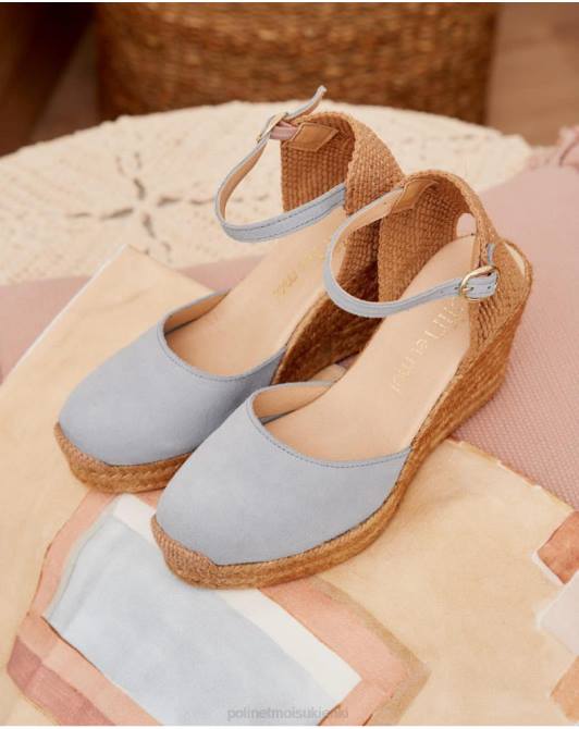 Espadryle na koturnie Fabrizia niebiańskiPolin et moi obuwie 0TTF485