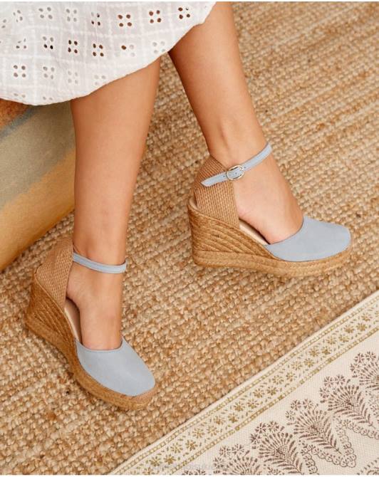 Espadryle na koturnie Fabrizia niebiańskiPolin et moi obuwie 0TTF485