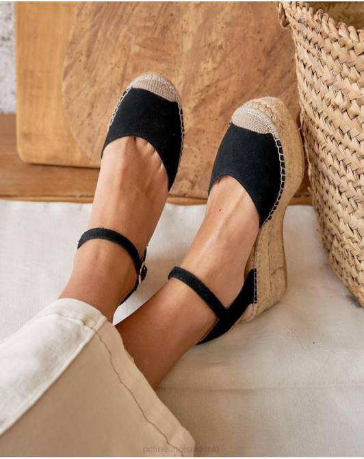 Okrągłe espadryle Angelina czarnyPolin et moi obuwie 0TTF419