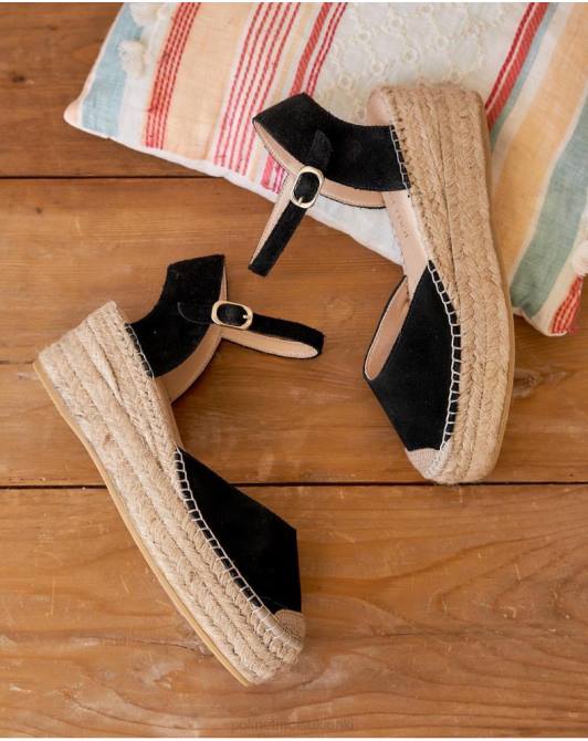 Okrągłe espadryle Angelina czarnyPolin et moi obuwie 0TTF419