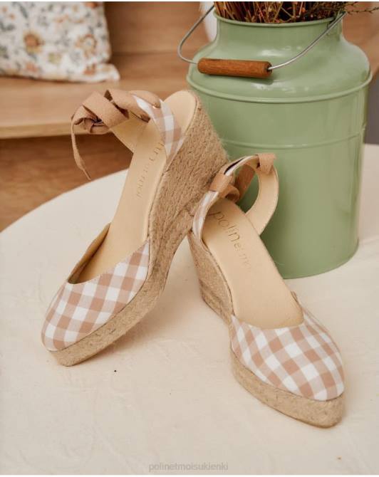 espadryle Vichy Bimba surowyPolin et moi obuwie 0TTF429