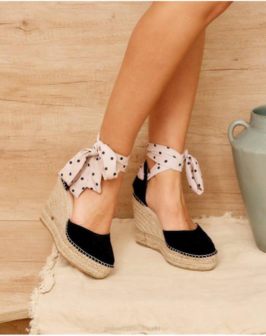 espadryle na platformie Sky czarnyPolin et moi obuwie 0TTF412