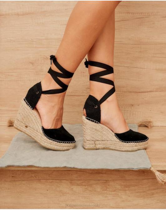 espadryle na platformie Sky czarnyPolin et moi obuwie 0TTF412