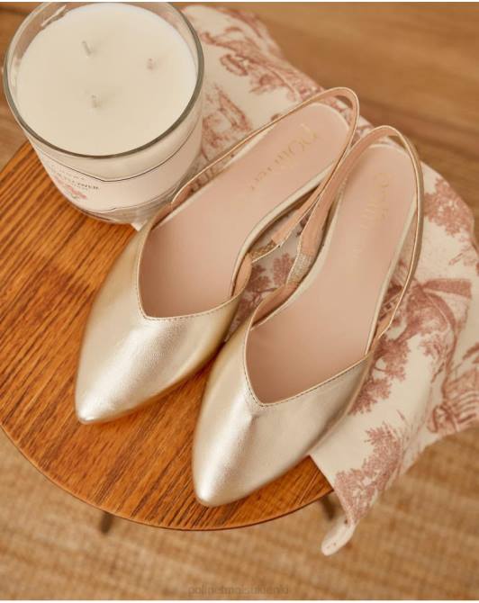 baletki inari podcięte złoto/platynaPolin et moi obuwie 0TTF477