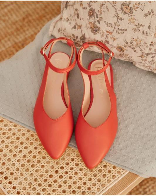 podcięte baleriny m.in brzoskwiniaPolin et moi obuwie 0TTF478