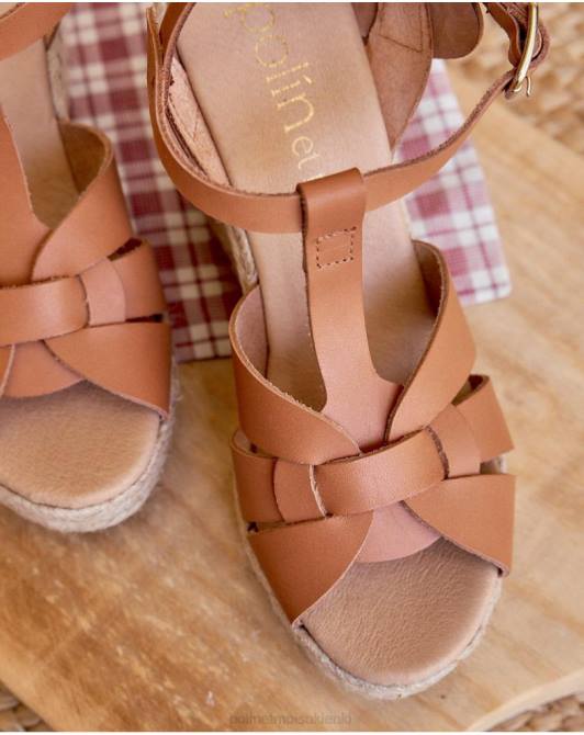 Sandał krzyżowy Zhanny skóraPolin et moi obuwie 0TTF411