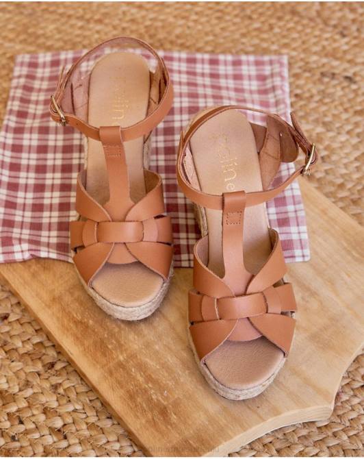 Sandał krzyżowy Zhanny skóraPolin et moi obuwie 0TTF411