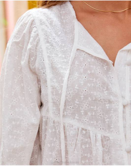 Haftowana bluzka Gabie białyPolin et moi odzież 0TTF188