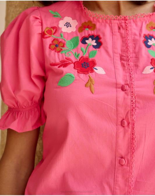 Haftowana bluzka Tamira fuksjaPolin et moi odzież 0TTF198