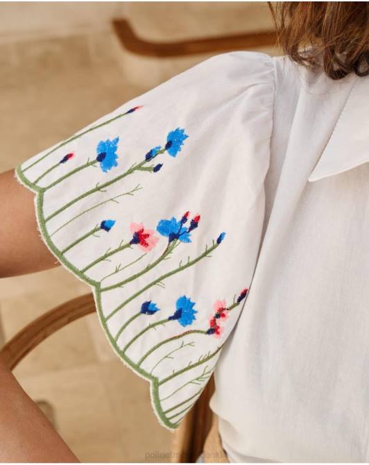 Koszula wzburzona Amira białyPolin et moi odzież 0TTF181