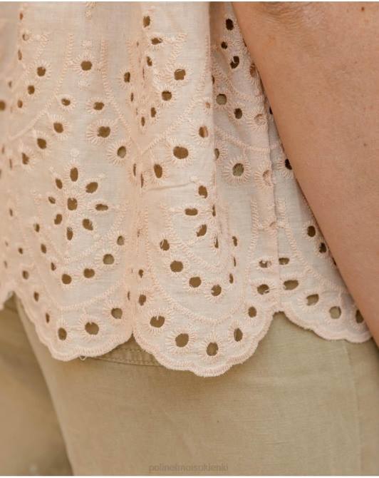 ażurowa bluzka marinowa beżowyPolin et moi odzież 0TTF237