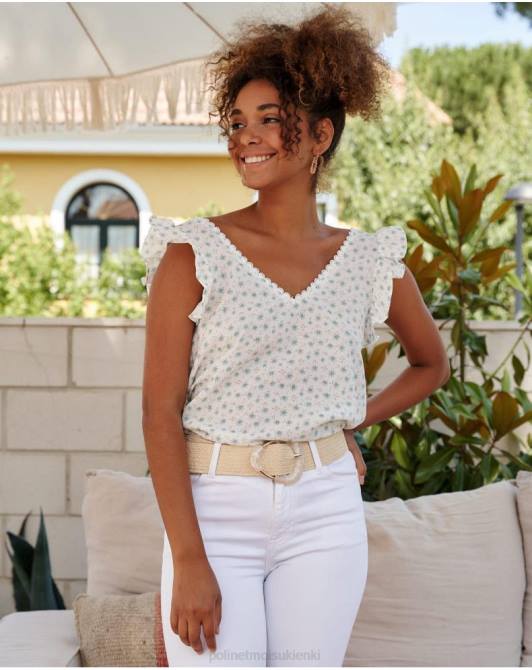 bawełniana bluzka covadonga woda zielonaPolin et moi odzież 0TTF155