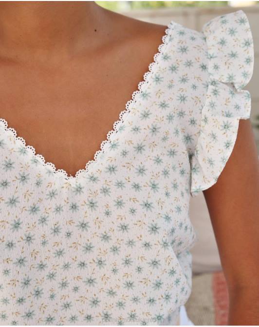 bawełniana bluzka covadonga woda zielonaPolin et moi odzież 0TTF155