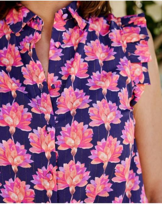 bluzka w kwiaty Julia lawendaPolin et moi odzież 0TTF191