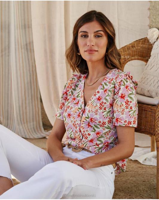 bluzka w kwiaty Wilhelmina malwaPolin et moi odzież 0TTF172