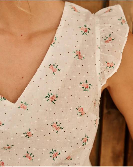 bluzka w kwiaty nessa łosośPolin et moi odzież 0TTF174