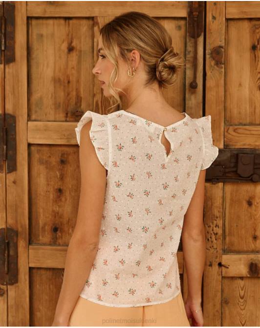 bluzka w kwiaty nessa łosośPolin et moi odzież 0TTF174