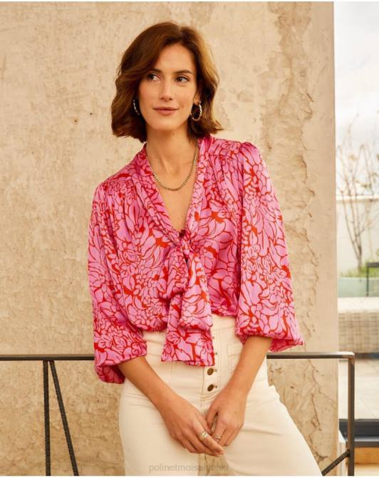 bluzka z kokardką idara RóżaPolin et moi odzież 0TTF211