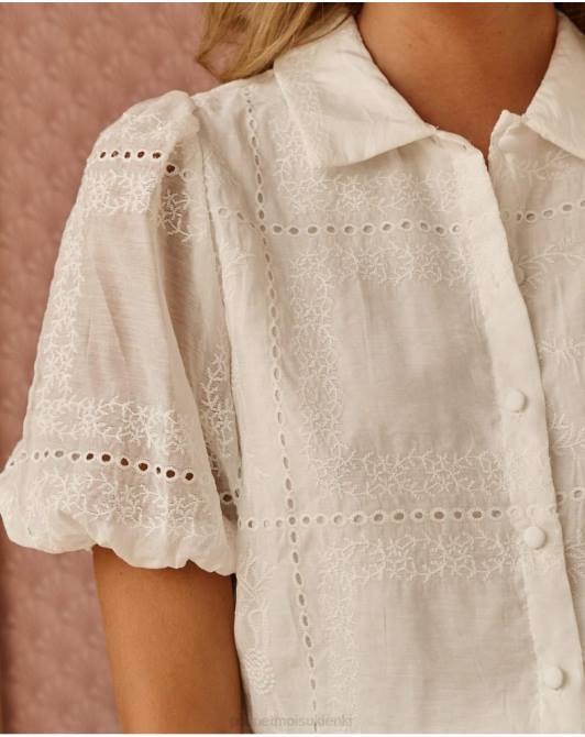 haftowana bluzka Talima białyPolin et moi odzież 0TTF169