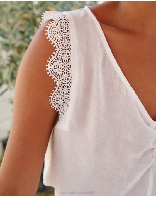 koronkowa bluzka Mery białyPolin et moi odzież 0TTF153