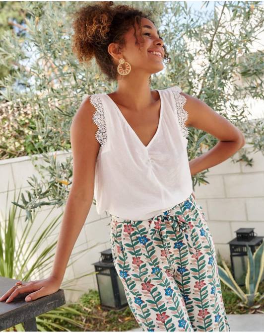 koronkowa bluzka Mery białyPolin et moi odzież 0TTF153