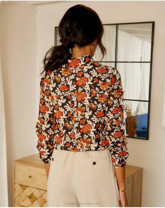 koszula Cira w kwiaty czarnyPolin et moi odzież 0TTF226