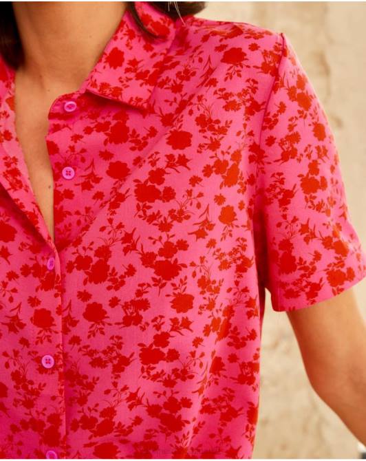 koszula w kwiaty Cressidy malinaPolin et moi odzież 0TTF209