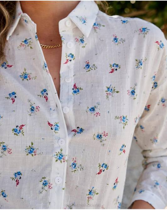 koszula w kwiaty ema białyPolin et moi odzież 0TTF149