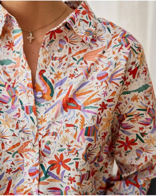 koszula w kwiaty galatea PomarańczowyPolin et moi odzież 0TTF206