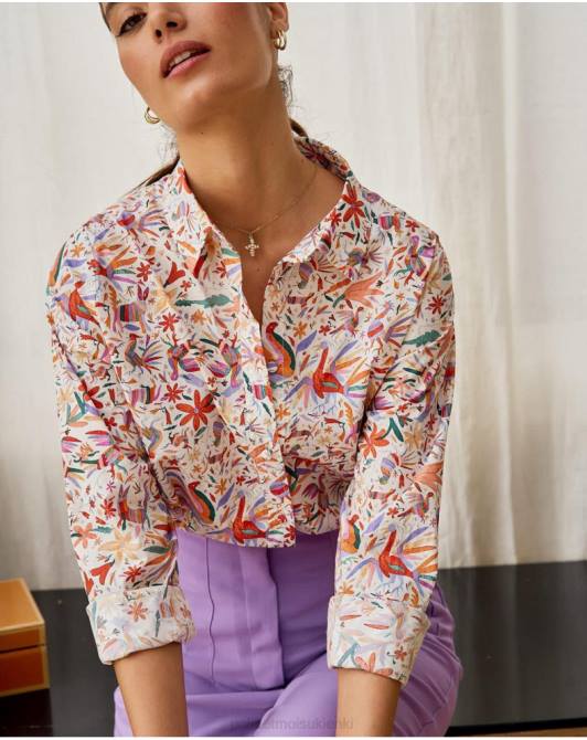 koszula w kwiaty galatea PomarańczowyPolin et moi odzież 0TTF206