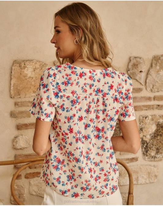 koszula w kwiaty kaia klein niebieskiPolin et moi odzież 0TTF180