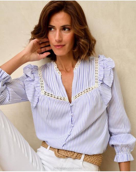 koszula w paski Maela niebiańskiPolin et moi odzież 0TTF150