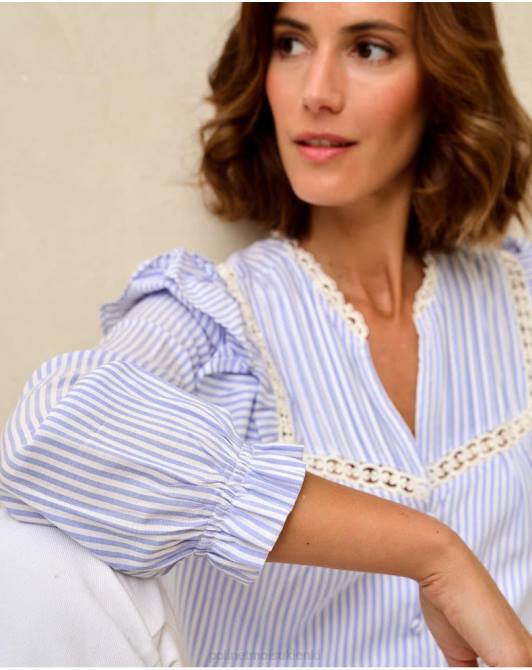 koszula w paski Maela niebiańskiPolin et moi odzież 0TTF150