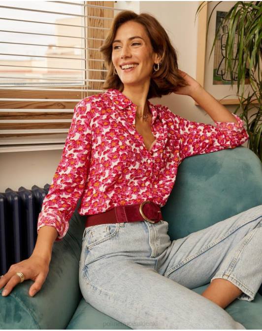 koszula z połyskiem aixa malinaPolin et moi odzież 0TTF210