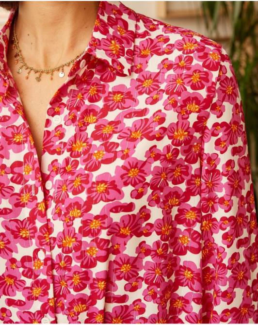 koszula z połyskiem aixa malinaPolin et moi odzież 0TTF210