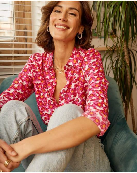 koszula z połyskiem aixa malinaPolin et moi odzież 0TTF210