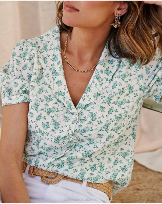 kwiaty koszuli mogą zielony lasPolin et moi odzież 0TTF186