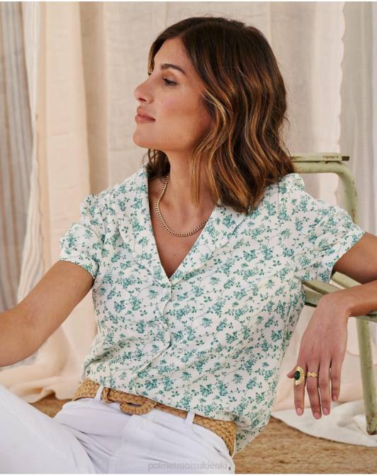 kwiaty koszuli mogą zielony lasPolin et moi odzież 0TTF186