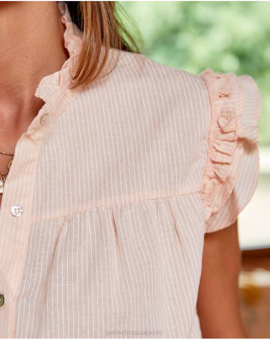 mirtelowa bluzka w paski brzoskwiniaPolin et moi odzież 0TTF176