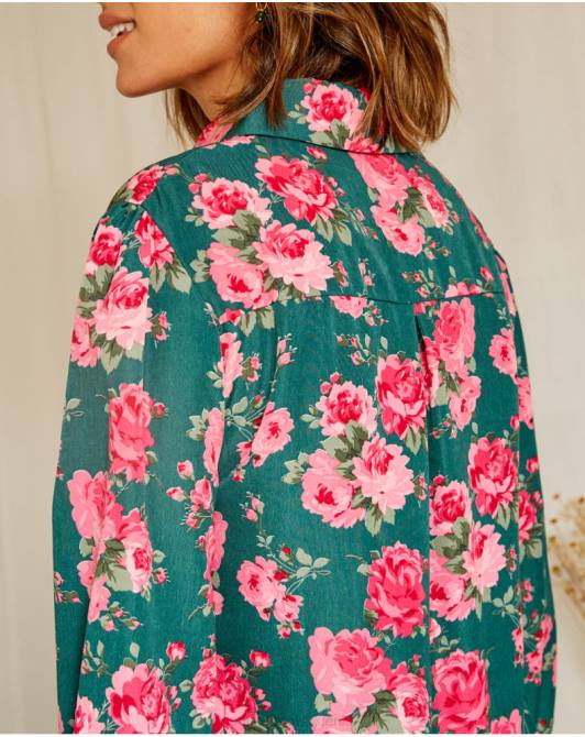 różowa koszula zielony lasPolin et moi odzież 0TTF230