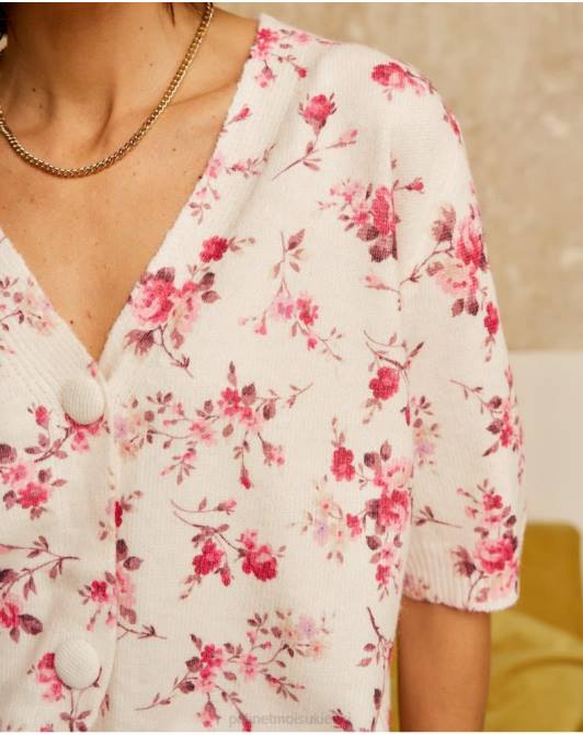 Kardigan Famara w kwiaty RóżaPolin et moi odzież 0TTF352