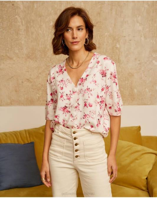 Kardigan Famara w kwiaty RóżaPolin et moi odzież 0TTF352