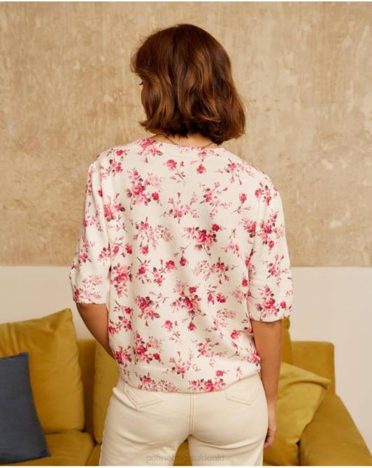 Kardigan Famara w kwiaty RóżaPolin et moi odzież 0TTF352