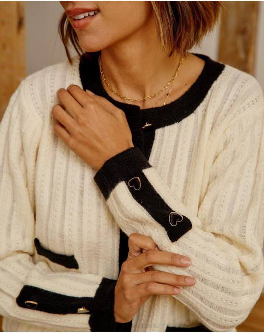 guziki kardiganu davinia surowyPolin et moi odzież 0TTF358