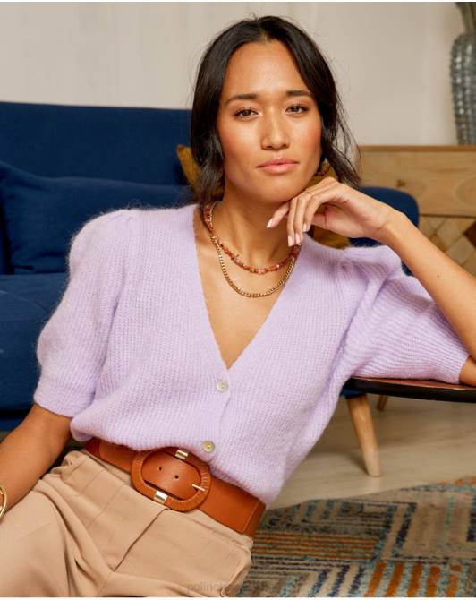 kardigan clarisa point liliowyPolin et moi odzież 0TTF351