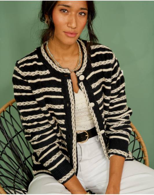 kardigan z kolcami mara czarnyPolin et moi odzież 0TTF359