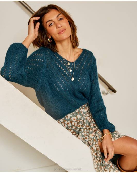 przeciągi swetra Hilaria zielony lasPolin et moi odzież 0TTF356