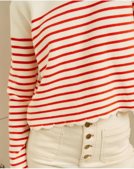 sweter marynarski ane białyPolin et moi odzież 0TTF350